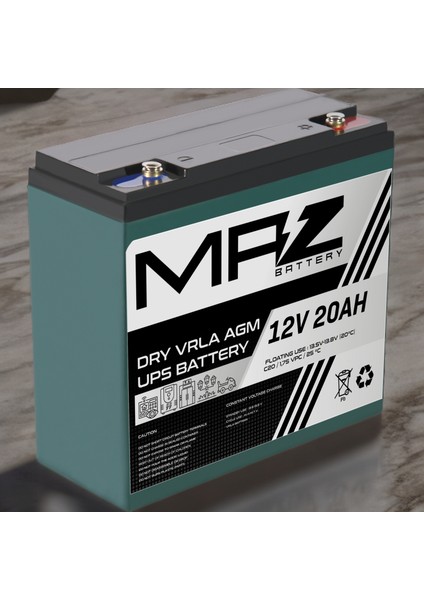 12 Volt 20 Amper (Ah) Kuru Agm Vrla Akü (Yeni Üretim) fırsatları