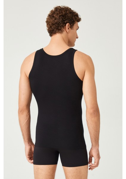 Erkek Pamuklu Süprem Penye Slim Fit Likralı Atlet 6'lı - 1002 modelleri