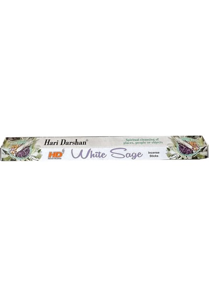 Hari Darshan White Sage Çiçek Çubuk Tütsü - Oda Ortam Kukusu - 20 Adetlik 1 Paket