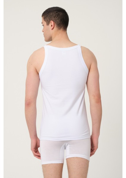 Erkek Pamuklu Süprem Penye Slim Fit Ince Askılı Sporcu Likralı Atlet 6'lı -1006 fiyatları