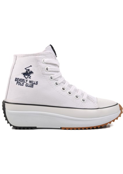 PO-30100 Beyaz Hi Sneaker