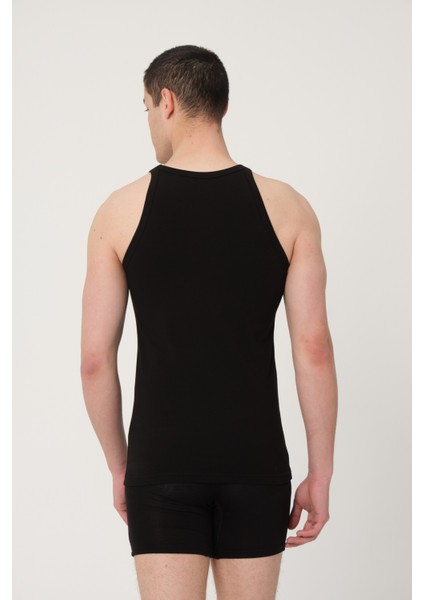 Erkek Pamuklu Süprem Penye Slim Fit Halter Yaka Sporcu Likralı Atlet 6'lı - 1005 fiyatları