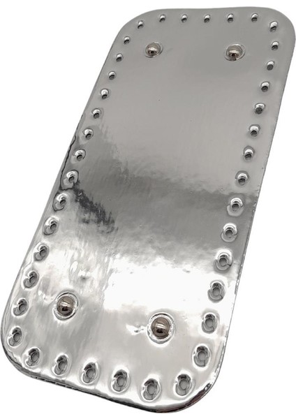 Parlak Rugan Deri 25X12 cm Dikdörtgen Çanta Tabanı Gri Renk Gümüş Metalli fiyatları