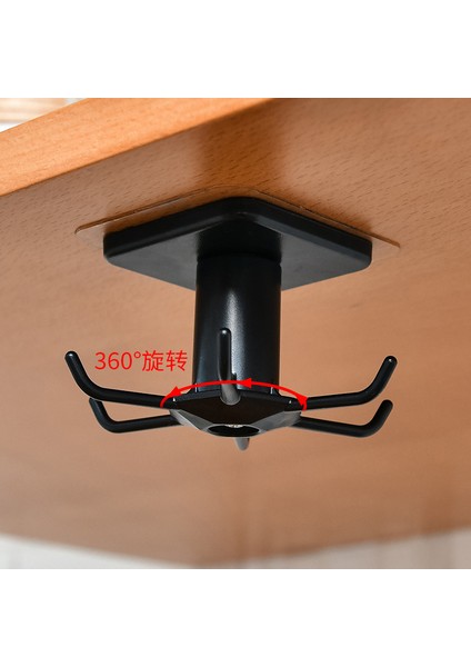 Mutfak ve Banyo Çatı Duvarı 6 Tırnaklı Konum 360 Derece Döndürülebilir Çivisiz ve Iz Bırakmayan Çıkartma Askısı (Yurt Dışından) modelleri