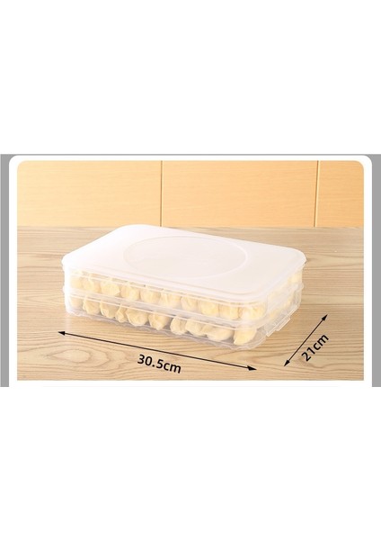 Iki Katmanlı Tek Kapaklı Çok Işlevli Taze Tutma Saklama Kutusu (Yurt Dışından)