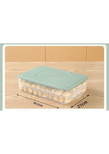 Iki Katmanlı Tek Kapaklı Çok Işlevli Taze Tutma Saklama Kutusu (Yurt Dışından)
