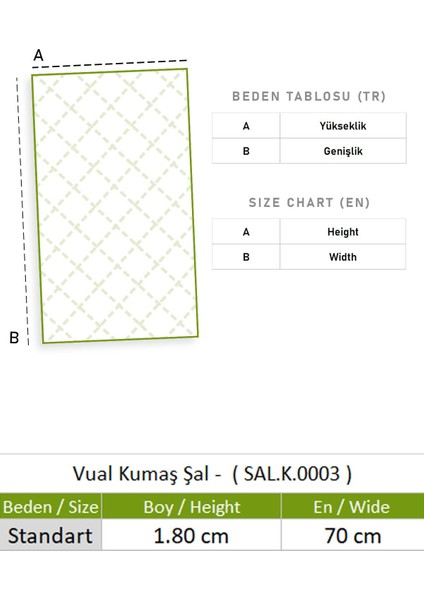 Düz Vual Kumaş Şal Siyah Syh