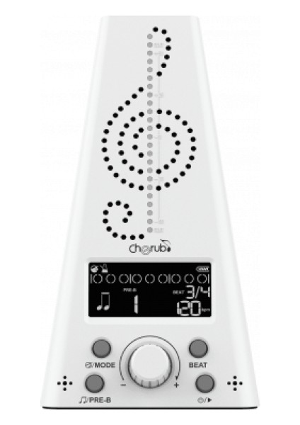 WMT-230-WH Beyaz Dijital Metronom Tuner