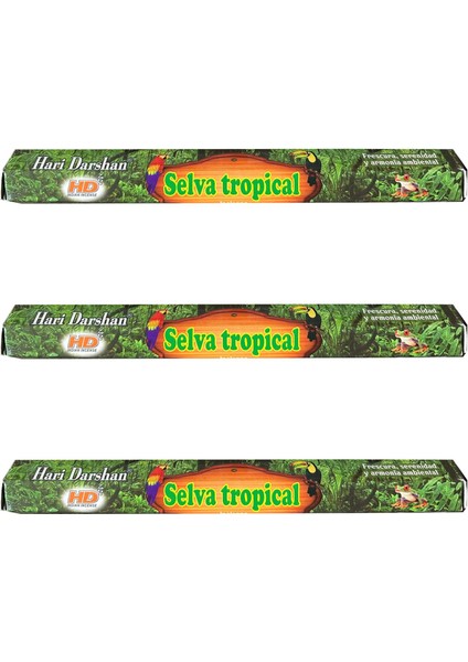 Selva Tropical Yağmur Ormanları Çubuk Tütsü - Oda Ortam Kukusu - 20 Adetlik 1 Paket