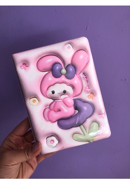 My Melodi Melody Sanrio Y2K Kawai Smile Cute Yumuşak Kapaklı 3D Kabartmalı Ajanda Günlük Not Defter Hediye