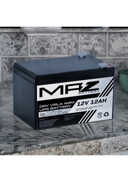 12 Volt 12 Amper (Ah) Kuru Agm Vrla Akü (Yeni Üretim) fiyatları