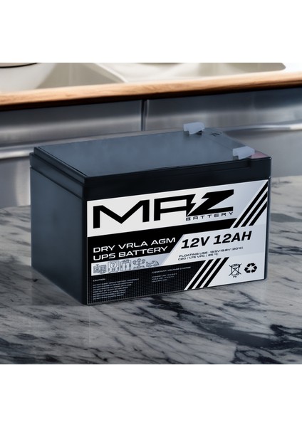 12 Volt 12 Amper (Ah) Kuru Agm Vrla Akü (Yeni Üretim) fırsatları