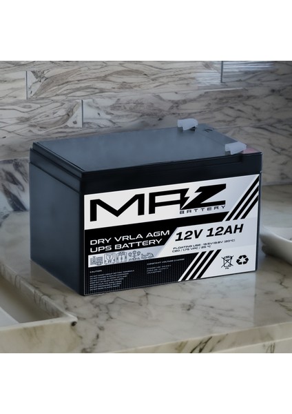 12 Volt 12 Amper (Ah) Kuru Agm Vrla Akü (Yeni Üretim) indirimleri
