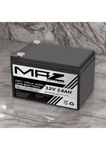 12 Volt 14 Amper (Ah) Kuru Agm Vrla Akü (Yeni Üretim) fırsatları