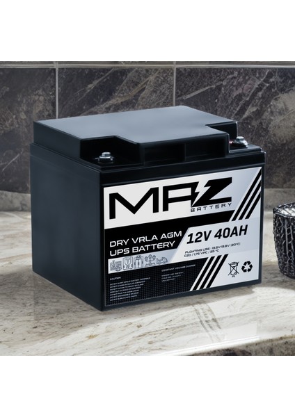 12 Volt 40 Amper (Ah) Kuru Agm Vrla Akü (Yeni Üretim) fırsatları