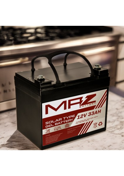12 Volt 33 Amper Solar Jel Akü 12V 33AH (Yeni Üretim) indirimleri