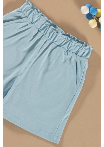 Batik Yıkamalı Mavi Tshirt Şort Takım fiyatları