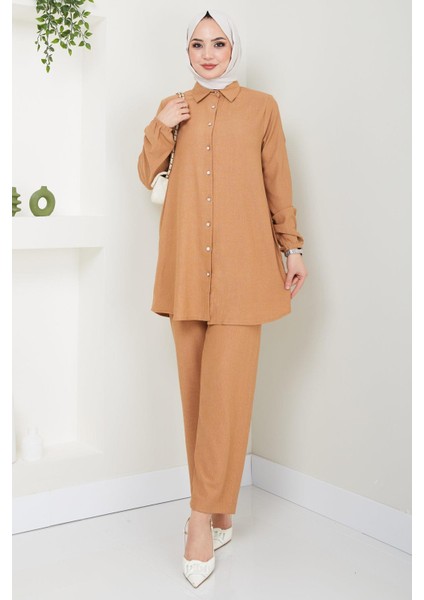 Bürümcük Gömlekli Takım Camel HM2394