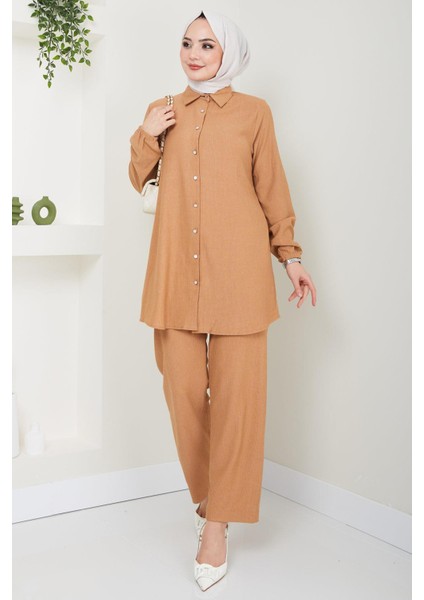 Bürümcük Gömlekli Takım Camel HM2394