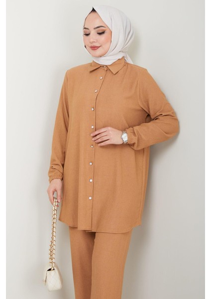 Bürümcük Gömlekli Takım Camel HM2394