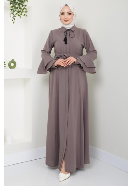 Kolu Volanlı Ferace Vizon Rengi HM2393 fiyatları