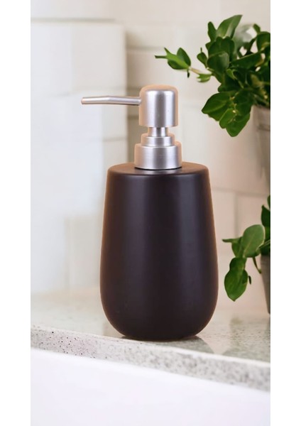 Stone Lüks Camsı Mat Seramik Banyo Mutfak Sıvı Sabunluk Bulaşık Deterjanlık Gümüş Silver Kapak fiyatları