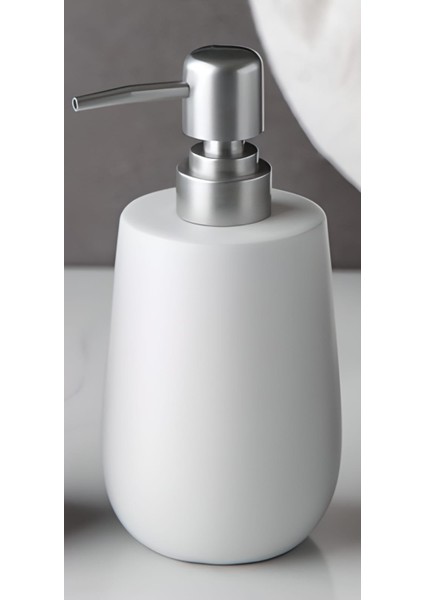 Stone Lüks Camsı Mat Seramik Banyo Mutfak Sıvı Sabunluk Bulaşık Deterjanlık Gümüş Silver Kapak fiyatları