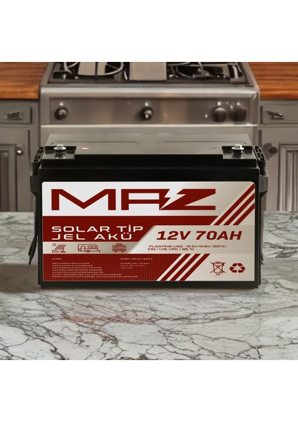 12 Volt 70 Amper (Ah) Solar Jel Akü (Güneş Paneli Akü) fırsatları