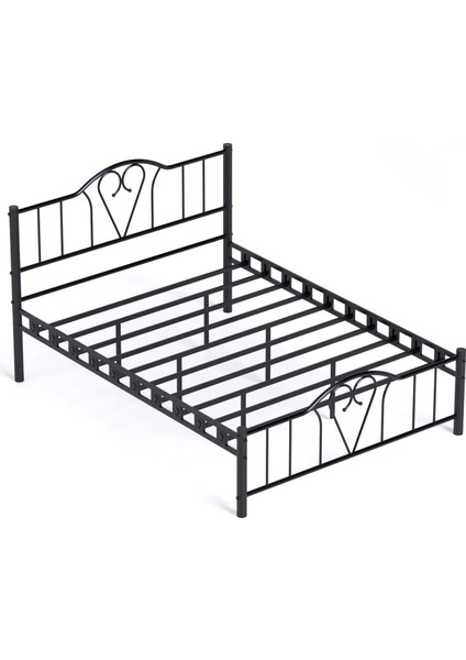 Orkide Çift Kişilik Ferforje Metal Karyola 140x200 Siyah indirimleri
