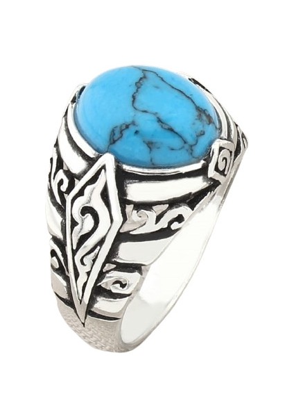 Erkek Yüzük Gümüş 925 Oriyental Tasarım