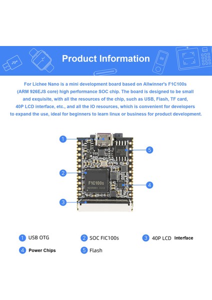 Nano F1C100S ARM926EJS 32 MB Ddr1 Bellek Linux Programlama Öğrenme Geliştirme Kurulu (Yurt Dışından)