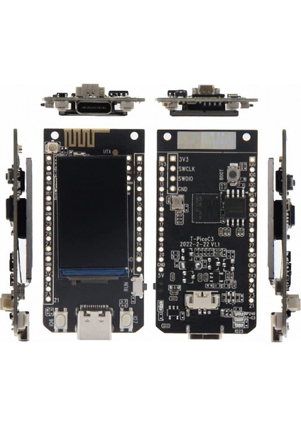 T-Picoc3 Geliştirme Kurulu Çift Mcu RP2040 ESP32-C3 Wifi + Bt4.2 Kablosuz Wıfı Modülü ile 1.14 Inç LCD Modül (Yurt Dışından)