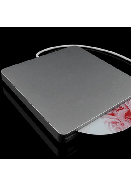 Harici DVD Sürücüsü USB 2.0 Taşınabilir CD DVD +/-Rw Sürücü DVD Yazıcısı Dizüstü Pro Air Windows 7/8/10 Gümüş (Yurt Dışından) modelleri