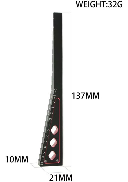 Rc Model Araba Metal Sürüş Yüksekliği Sarkık Ölçer Ayarlayıcı Cetvel Ölçme Aracı Için 1/8 1/10 1/12 Rc Araba, (Yurt Dışından)