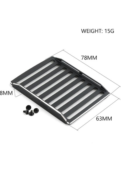 Axıal SCX24 1/24 Bagaj Rafı Takılmış Parçalar Çoban, Titanyum Için (Yurt Dışından)