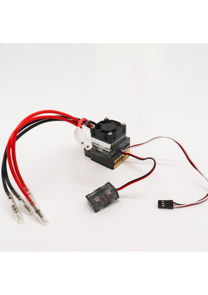 Rc Fırçalı Esc Yüksek Gerilim Versiyonu 7.2V-16V 320A Iki Yönlü Fırça Esc, Rc Araba Kamyon Tekne Için Fren Soğutma Fanı ile (Yurt Dışından)