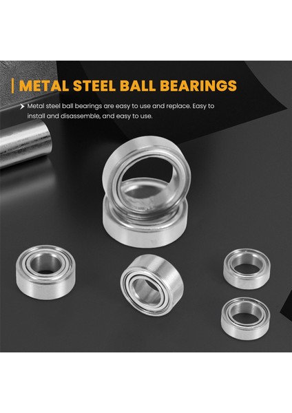 30 Adet Metal Çelik Bilyalı Rulman Seti -10 DBX10 10421-S 9102 1/10 Rc Araba Yedek Parça Aksesuarları (Yurt Dışından)