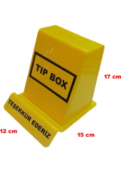 Sarı Tip Box Bahşiş Kutusu