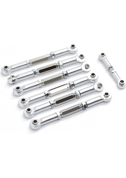 1/10 Slash / 2WD Rc Yükseltme Parçaları Gümüş Için 7 Paket Ayarlanabilir Metal Rot Bağlantısı (Yurt Dışından)