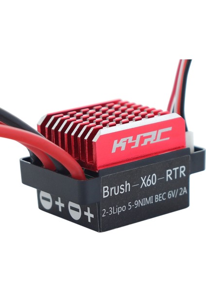 60A Su Geçirmez Fırçalanmış Esc Hız Kontrol Cihazı Ileri Geri Fren 1/10 Rc Paletli Trx4 Eksenel SCX10 (Yurt Dışından) modelleri
