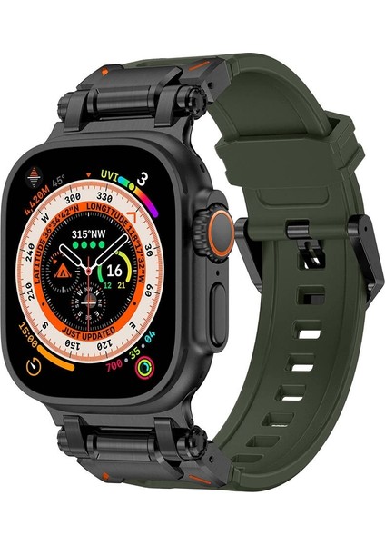 Watch 42MM Redclick KRD-101 Titanyum Metal Başlıklı Silikon Kordon