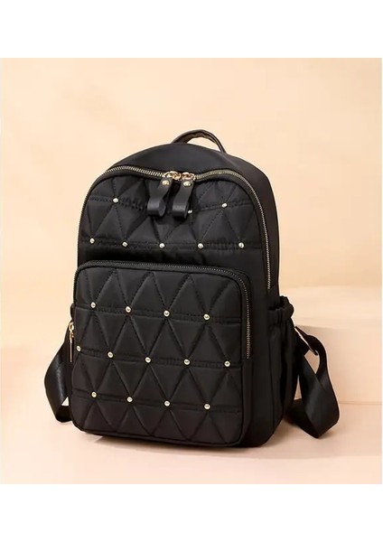 Siyah Yaz Yeni Kadın Sırt Çantası Anti Hırsızlık Okul Çantası Kızlar Için Su Geçirmez Büyük Kapasiteli Seyahat Sırt Çantaları Katı Öğrenci Okul Çantalarını (Yurt Dışından)