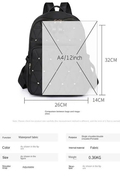 Siyah Yaz Yeni Kadın Sırt Çantası Anti Hırsızlık Okul Çantası Kızlar Için Su Geçirmez Büyük Kapasiteli Seyahat Sırt Çantaları Katı Öğrenci Okul Çantalarını (Yurt Dışından) indirimleri