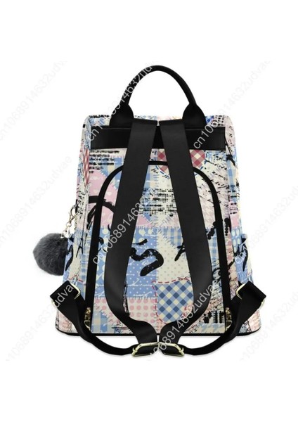 04 Su Geçirmez Anti Hırsızlık Polyester Sırt Çantası Kadın Eyfel Kulesi ile Zarif Kadın Okul Çantası Sırt Çantaları Genç Kızlar Gençler Için (Yurt Dışından) fırsatları