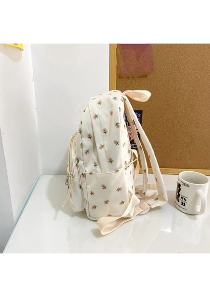 Mavi Küçük Naylon Kadın Sırt Çantaları Rahat Hafif Sırt Çantası Anti-Hırsızlık Sırt Çantası Peluş Ayı Charm Kızlar Için (Yurt Dışından) modelleri