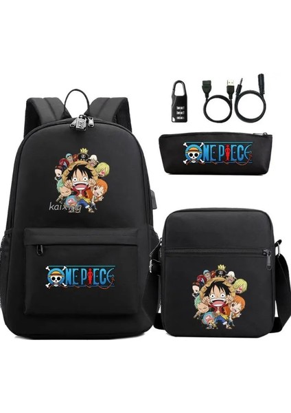 Resim Rengi 16 Inç Sıcak Tek Parça Luffy Okul Çantası Su Geçirmez Seyahat USB Anti Hırsızlık Sırt Çantası Kadın Erkek Dizüstü Seyahat Çantası Açık Spor Mochilas (Yurt Dışından) fiyatları
