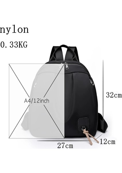 Çikolata Kadın Sırt Çantası Moda Anti-Hırsızlık Naylon Seyahat Sırt Çantası Büyük Kapasiteli Taşınabilir Işe Gidiş Dizüstü Sırt Çantası Tasarımcı Sırt Çantası (Yurt Dışından) indirimleri