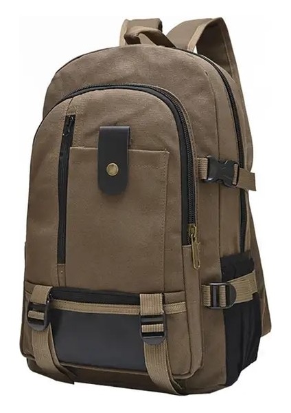 Koyu Haki Çok Fonksiyonlu Seyahat Çantaları Sırt Çantası Anti-Hırsızlık Tasarım Omuz Çantası Kadın Çanta Spor Çanta Crossbody Çanta Kanvas Sırt Çantası (Yurt Dışından)