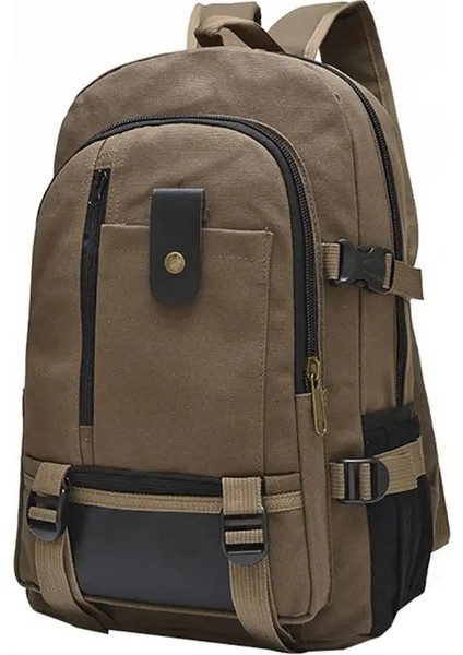 Koyu Haki Çok Fonksiyonlu Seyahat Çantaları Sırt Çantası Anti-Hırsızlık Tasarım Omuz Çantası Kadın Çanta Spor Çanta Crossbody Çanta Kanvas Sırt Çantası (Yurt Dışından) fiyatları