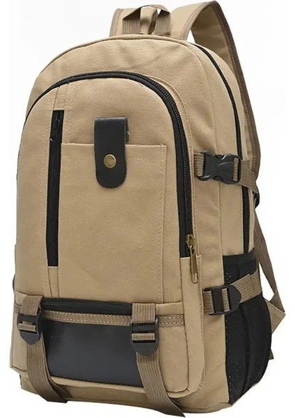Koyu Haki Çok Fonksiyonlu Seyahat Çantaları Sırt Çantası Anti-Hırsızlık Tasarım Omuz Çantası Kadın Çanta Spor Çanta Crossbody Çanta Kanvas Sırt Çantası (Yurt Dışından) fırsatları